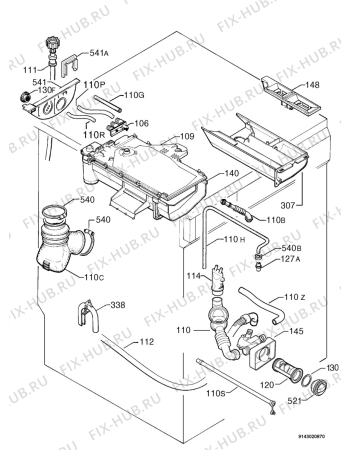 Взрыв-схема стиральной машины Arthurmartinelux AWF1630 - Схема узла Hydraulic System 272