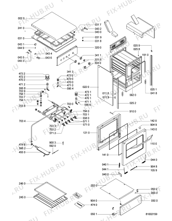 Схема №1 ACM 820 WH с изображением Патрубок для холодильной камеры Whirlpool 481236068434