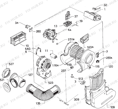 Взрыв-схема стиральной машины Zoppas P430 - Схема узла Electrical equipment 268