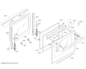 Схема №5 HBG78B720 с изображением Панель управления для плиты (духовки) Bosch 00704133