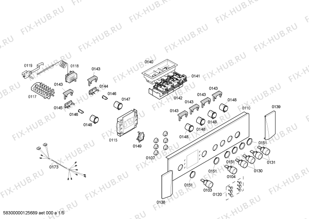 Схема №4 P1HEB49061 Horno pitsos.poliv.negr.multif.3d ec3 er с изображением Кнопка для плиты (духовки) Bosch 00610159
