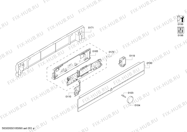 Схема №8 HN678G4W1 с изображением Внутренняя дверь для плиты (духовки) Siemens 00772303