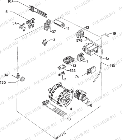 Взрыв-схема стиральной машины Zanussi WDI9091 - Схема узла Electrical equipment 268