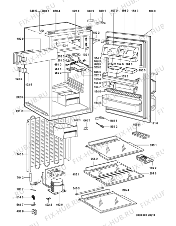 Схема №1 KVE 1630/B/1/B с изображением Дверка для холодильника Whirlpool 481241619752