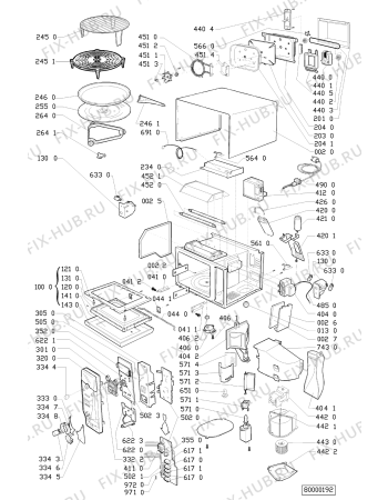 Схема №1 MD 592 WH с изображением Втулка (вставка) для микроволновки Whirlpool 481945359248