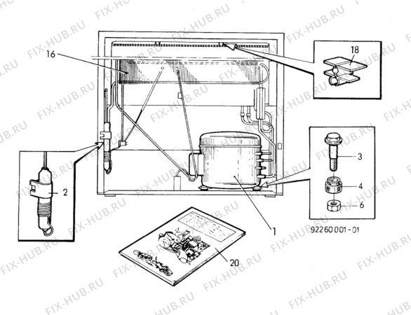 Взрыв-схема холодильника Electrolux EU3200C - Схема узла C10 Cold, users manual