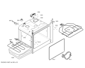 Схема №4 HB334250 с изображением Ремкомплект для духового шкафа Bosch 00492037