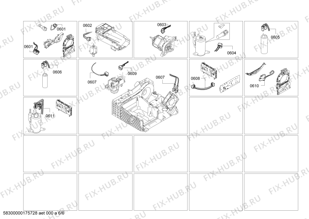 Схема №4 WTY86790GB EcoLogixx8 SelfCleaning Condenser с изображением Силовой модуль запрограммированный для сушилки Bosch 00633046