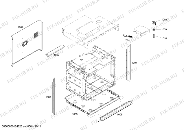 Схема №7 HMB8050 с изображением Набор кнопок для плиты (духовки) Bosch 00608389