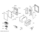 Схема №3 T18BD80FL с изображением Льдогенератор для холодильной камеры Bosch 00684900