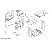 Схема №4 HBA10B450E Horno bosch indep.convenc.inox s/reloj с изображением Передняя часть корпуса для плиты (духовки) Bosch 00673283