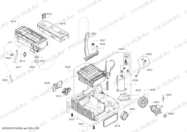 Схема №4 WTW86167SN Serie 4 selfCleaning Condenser с изображением Вкладыш для сушилки Bosch 00634149