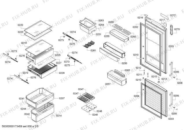 Схема №5 BD3056W2IN с изображением Изоляция для холодильной камеры Bosch 00659367