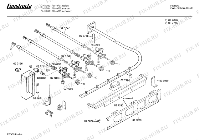 Схема №6 CH17041 с изображением Панель для электропечи Bosch 00286934