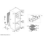 Схема №3 KGV24C00 с изображением Дверь для холодильной камеры Bosch 00244096
