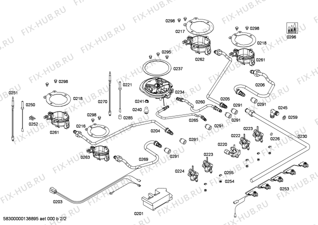 Взрыв-схема плиты (духовки) Bosch PCR715C90N ENC.PCR715C90N 4G+1W BO70F IH5 - Схема узла 02