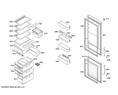Схема №2 3KEB5811 с изображением Дверь для холодильной камеры Bosch 00248368