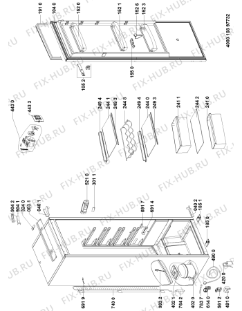 Схема №1 HS1801AAUK (F100920) с изображением Руководство для холодильной камеры Indesit C00515530
