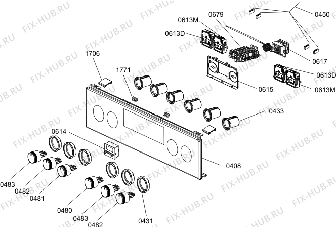 Взрыв-схема плиты (духовки) Gorenje EC5355XPA (466122, FR514D-AEH42) - Схема узла 05