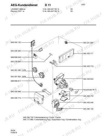 Взрыв-схема стиральной машины Privileg ÍKOTRON 2101W - Схема узла Electrical equipment