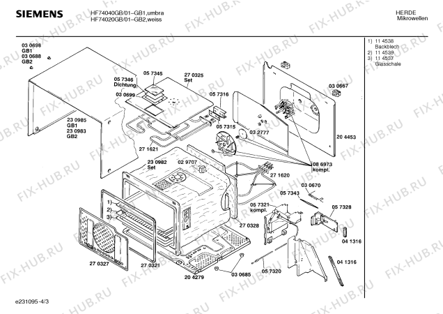 Схема №4 HF74040GB HF74040 с изображением Проволочное сопротивление для микроволновки Siemens 00031366