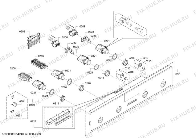 Схема №9 HB13NB521B с изображением Переключатель для электропечи Siemens 00616845