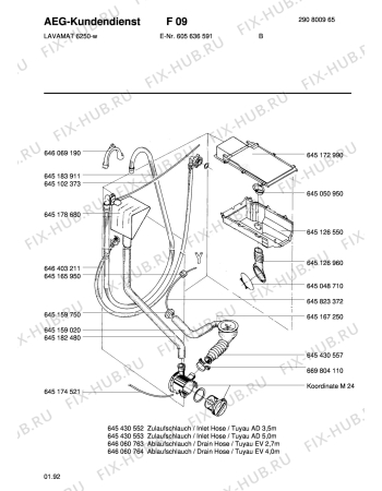 Взрыв-схема стиральной машины Aeg LAV6250 - Схема узла Hydraulic System 272