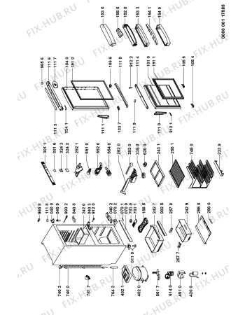 Схема №1 ART878G (F092345) с изображением Всякое для холодильной камеры Indesit C00338679