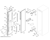 Схема №3 RF463700 с изображением Монтажный набор для холодильника Bosch 00704921