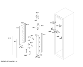 Схема №5 T36BT71FS с изображением Набор винтов для холодильника Bosch 00607340