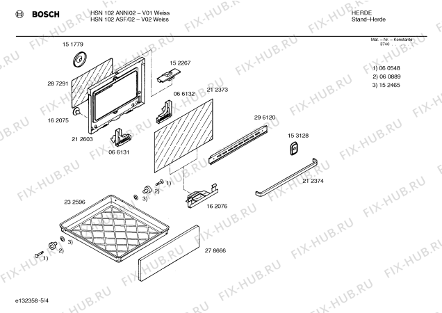 Схема №4 HSS202GSF с изображением Ручка управления духовкой для духового шкафа Bosch 00152576