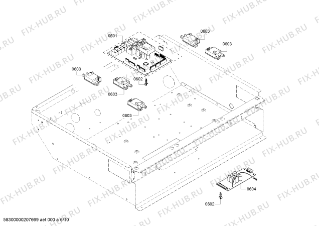 Схема №8 PRL305PH Thermador с изображением Панель управления для духового шкафа Bosch 00714357
