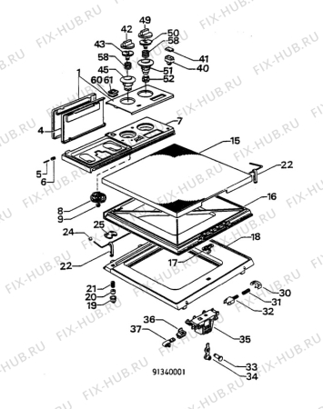 Взрыв-схема стиральной машины Electrolux WH219 - Схема узла W30 Panel,User manual B