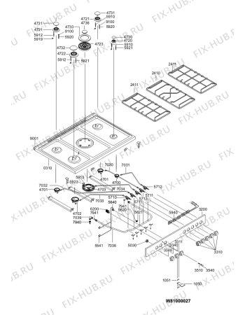 Схема №2 ACM 932 IX с изображением Тэн для духового шкафа Whirlpool 480121101031