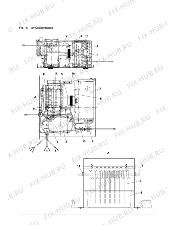 Взрыв-схема холодильника Carrier PRESENTER06XX - Схема узла Cooling system 017