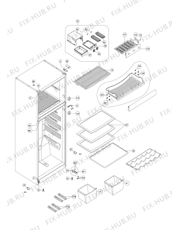 Схема №3 WTH 5244 NFX AQUA с изображением Втулка двери для холодильника Whirlpool 482000021065