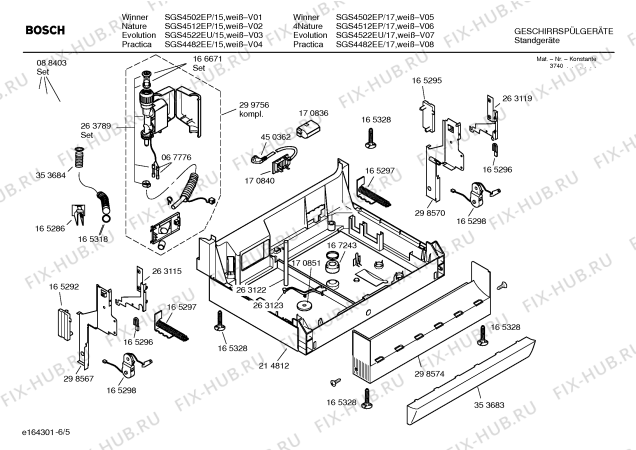 Схема №2 SGS4502EP Winner с изображением Панель управления для посудомоечной машины Bosch 00360567