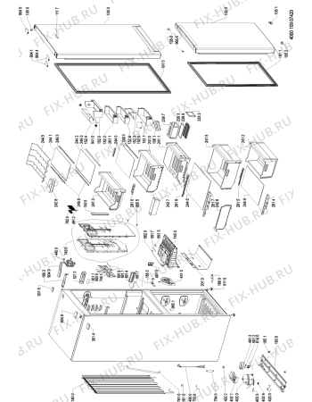 Схема №1 BSNF 9152 OX с изображением Криостат для холодильной камеры Whirlpool 481010896434