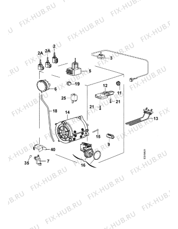 Взрыв-схема стиральной машины Zanussi T624 - Схема узла Electrical equipment 268