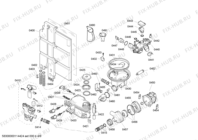 Схема №4 SE50T592EU с изображением Передняя панель для посудомойки Siemens 00445297