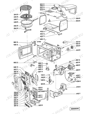 Схема №3 MNC 3203 BL с изображением Электромотор поддона для свч печи Whirlpool 481936118392