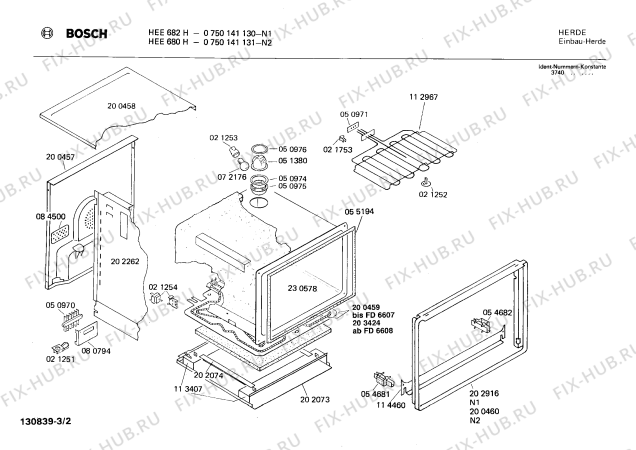 Схема №3 HEE600G с изображением Переключатель для плиты (духовки) Bosch 00026620