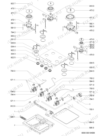 Схема №1 AKM441/GR с изображением Втулка для духового шкафа Whirlpool 481244039532