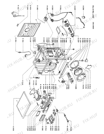 Схема №2 AWG799 AWG799/WP с изображением Декоративная панель для стиральной машины Whirlpool 481945319264