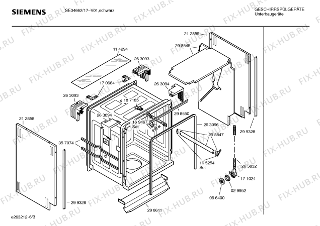 Схема №4 SE54661EU с изображением Вкладыш в панель для посудомоечной машины Siemens 00357616