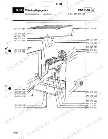 Взрыв-схема посудомоечной машины Aeg LAVATHERM - Схема узла Section3