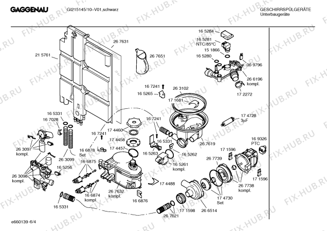 Схема №5 GI215145 с изображением Инструкция по эксплуатации Gaggenau для посудомойки Bosch 00529073