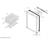 Схема №1 3FWS1040 с изображением Крышка для холодильника Bosch 00707371