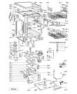 Схема №2 GSF 1451 W-WS с изображением Панель для электропосудомоечной машины Whirlpool 481245371291