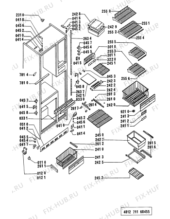 Схема №2 ARG058/G ARG 058/G/WP с изображением Выключатель для холодильника Whirlpool 481928228591